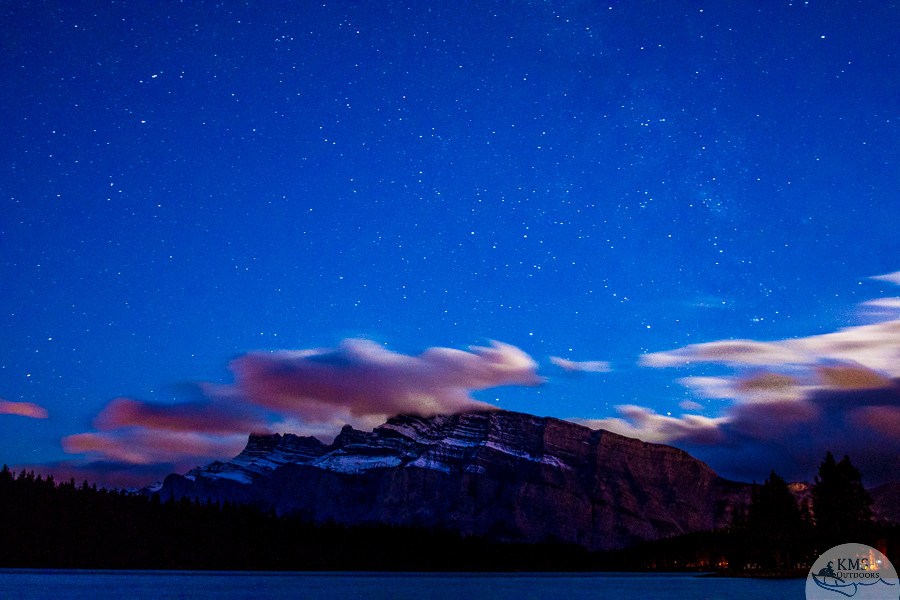 Mount Rundle and the Milky Way